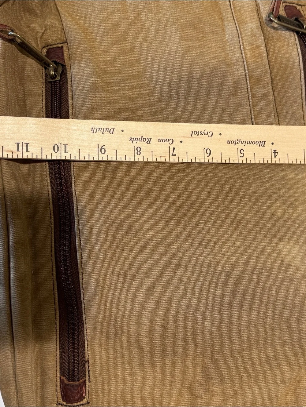 Duluth Trading Company Oil Cloth Messenger Bag